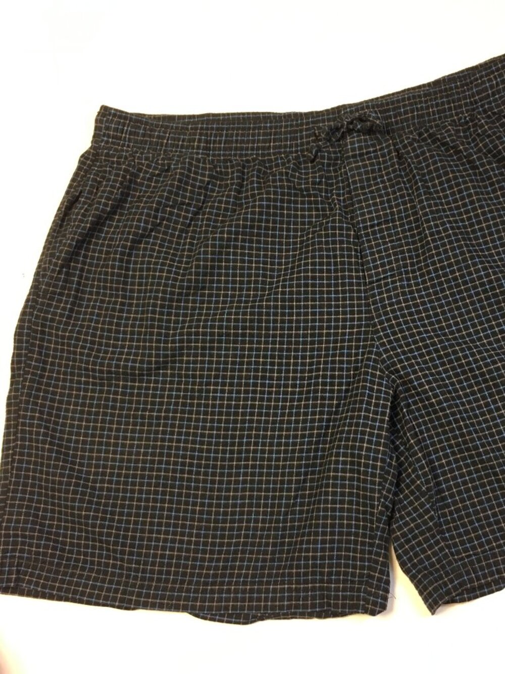 Sleep, Lounge Shorts 2XL Cherokee Flannel Cotton Elastic Plus Drawstring Black